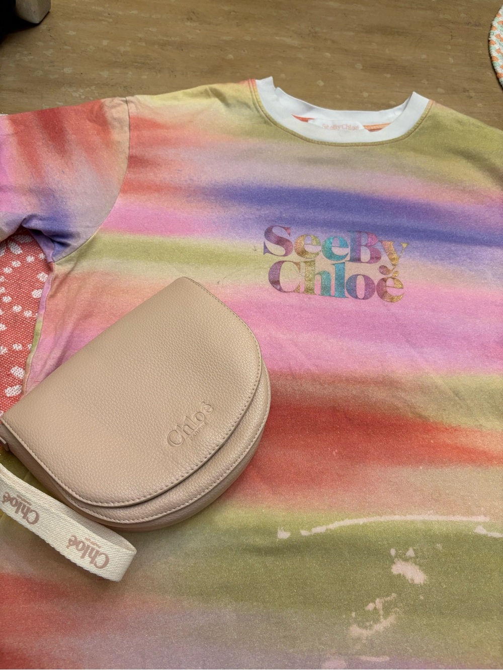 See By Chloe Women's Pastel Rainbow Tie-Dye Sweatshirt - Pink, Purple, Green